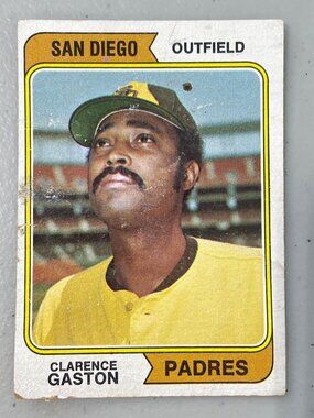 Clarence Gaston San Diego Padres Trading Card No. 364 Retro Baseball Collectible